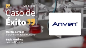 Llenado de producto cosmético en planta industrial para la portada del caso de éxito Anven.