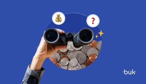Imagen de binoculares con emojis estres financiero