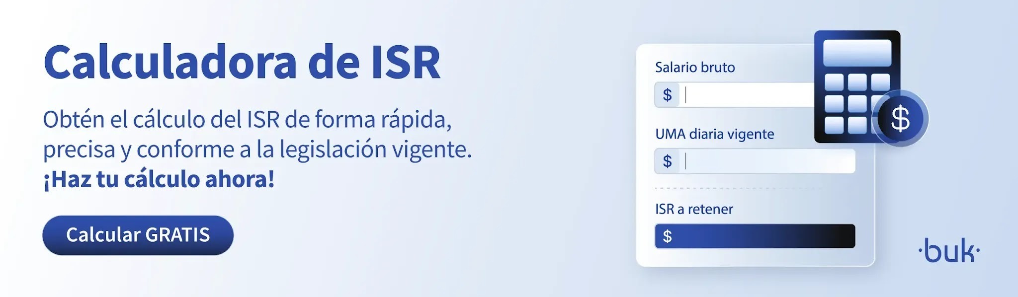Banner Calculadora de ISR