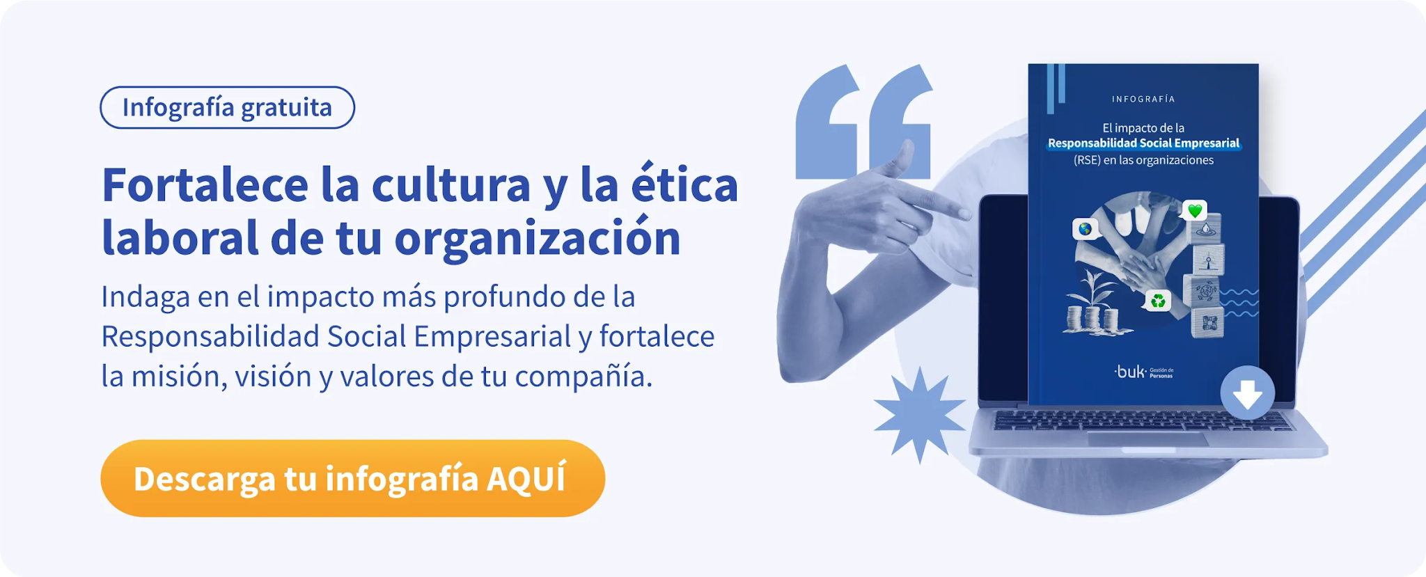 Infografía gratuita sobre la cultura y la ética laboral de tu organización Buk México