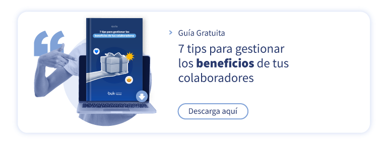 Guía gratuita de Buk México para gestionar los beneficios de tus colaboradores.
