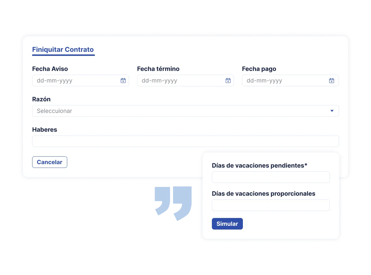 simula finiquitos y liquidaciones buk realiza los calculos de conceptos acumulados e indemnizaciones