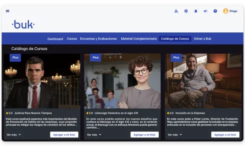 en buk tienes tus cursos y capacitaciones en un solo lugar