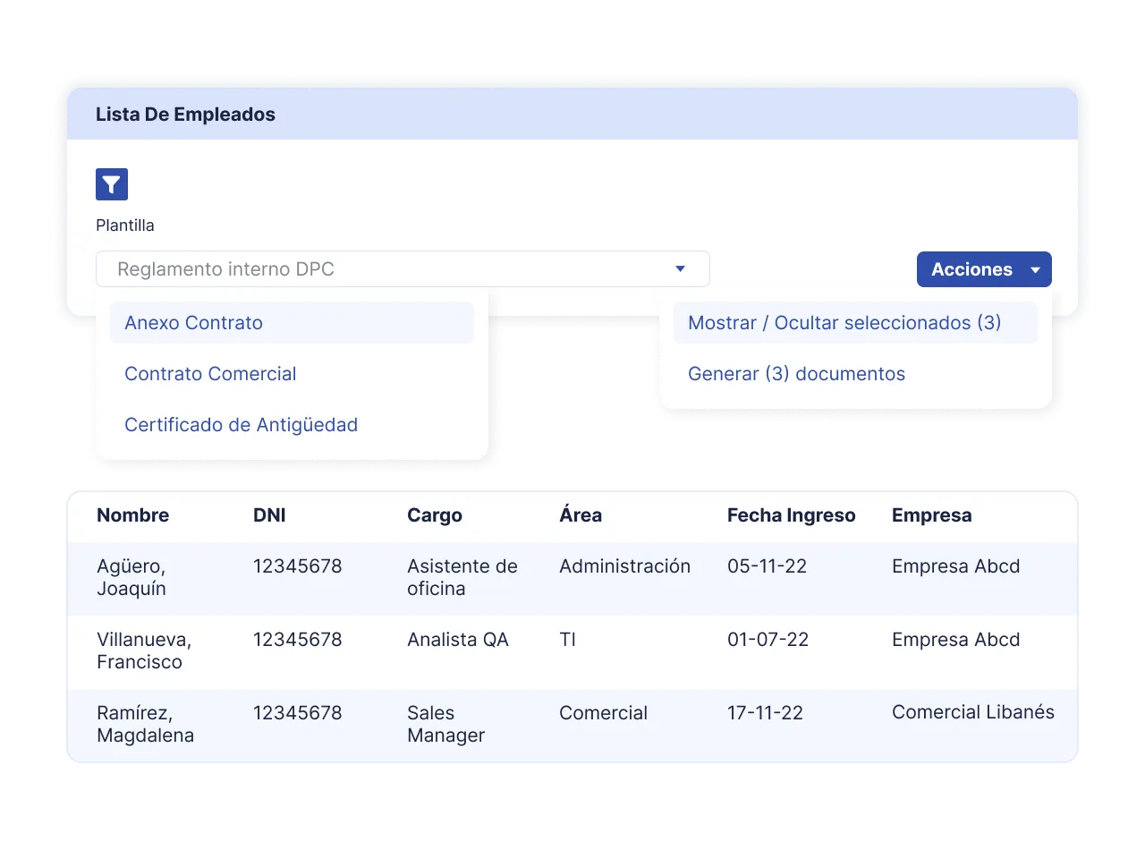 genera completa y envia masivamente miles de documentos con un par de clics