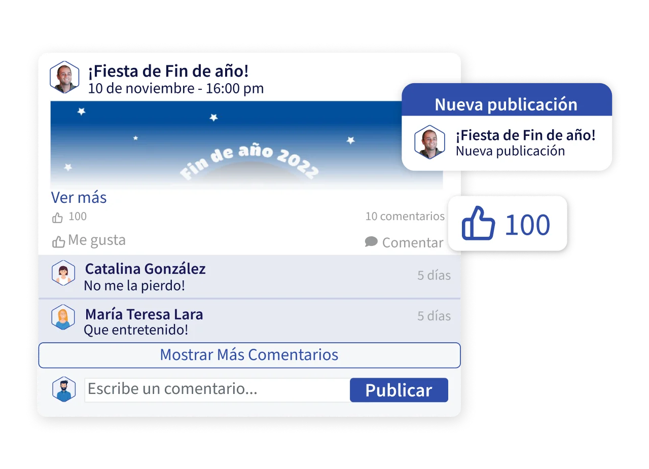 toda la información que los colaboradores necesitan disponible en un solo lugar y accesible desde cualquier dispositivo
