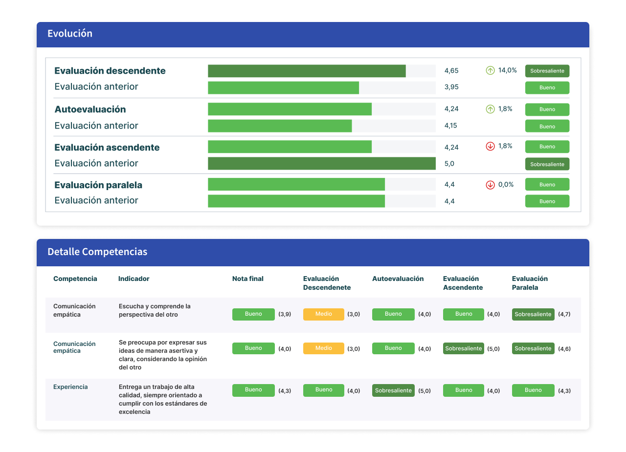 evaluaciones de gestion del desempeño