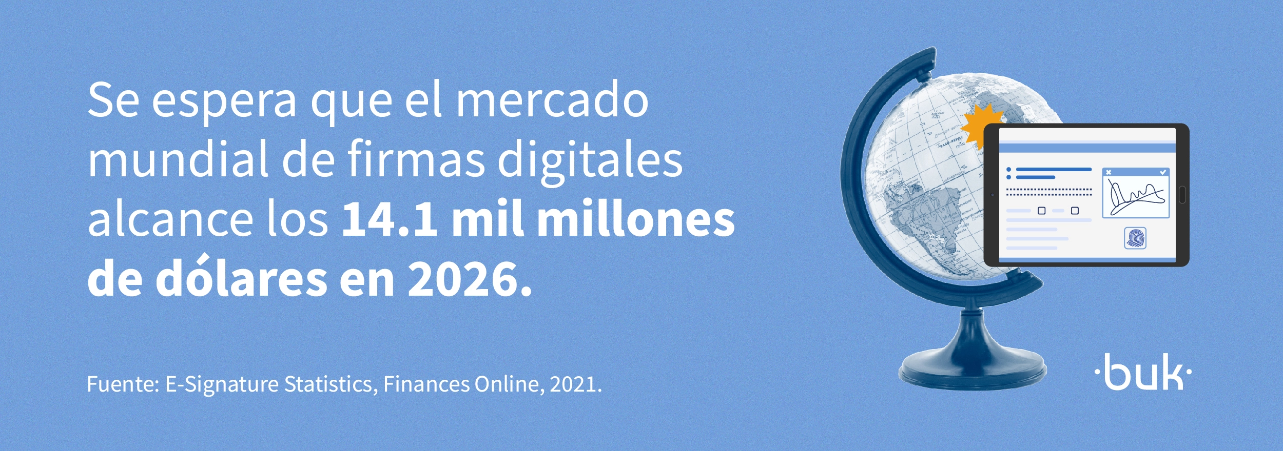 se espera que el mercado mundial de firmas digitales alcance los 14 millones de dolares en 2026