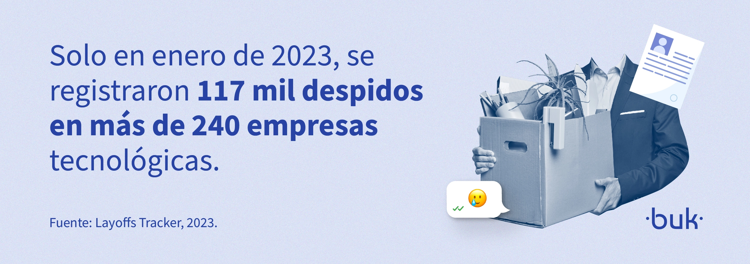 solo en enero de 2023 se registraron 117 mil despidos en mas de 240 empresas tecnologicas