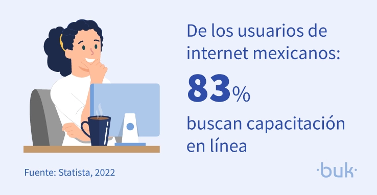 capacitacion en linea buscan el 83 por ciento de los usuarios de internet en mexico
