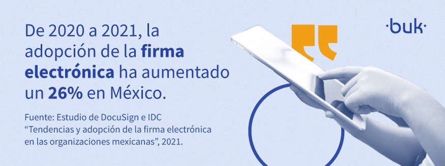 la adopcion de la firma electronica en mexico ha aumentado un 26 por ciento en mexico