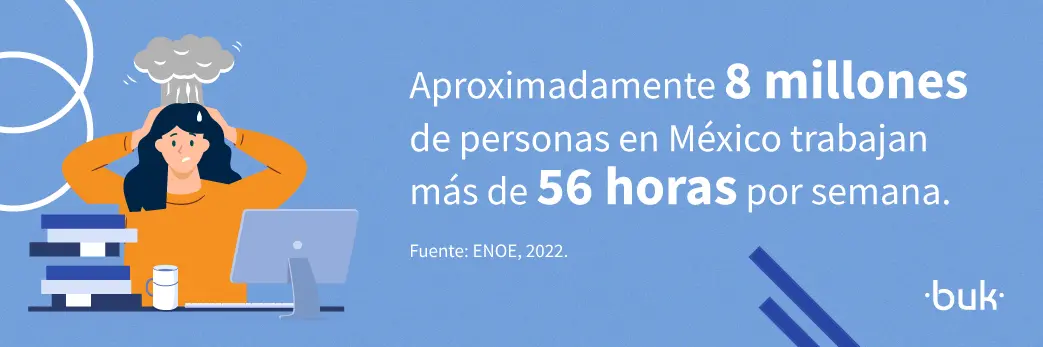 aproximadamente 8 millones de personas en mexico trabajan mas de 56 horas por semana