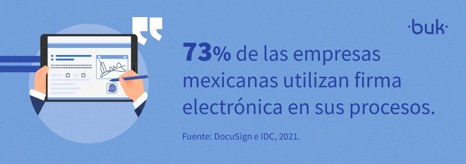 73 por ciento de las empresas mexicanas utilizan firma electronica en sus procesos